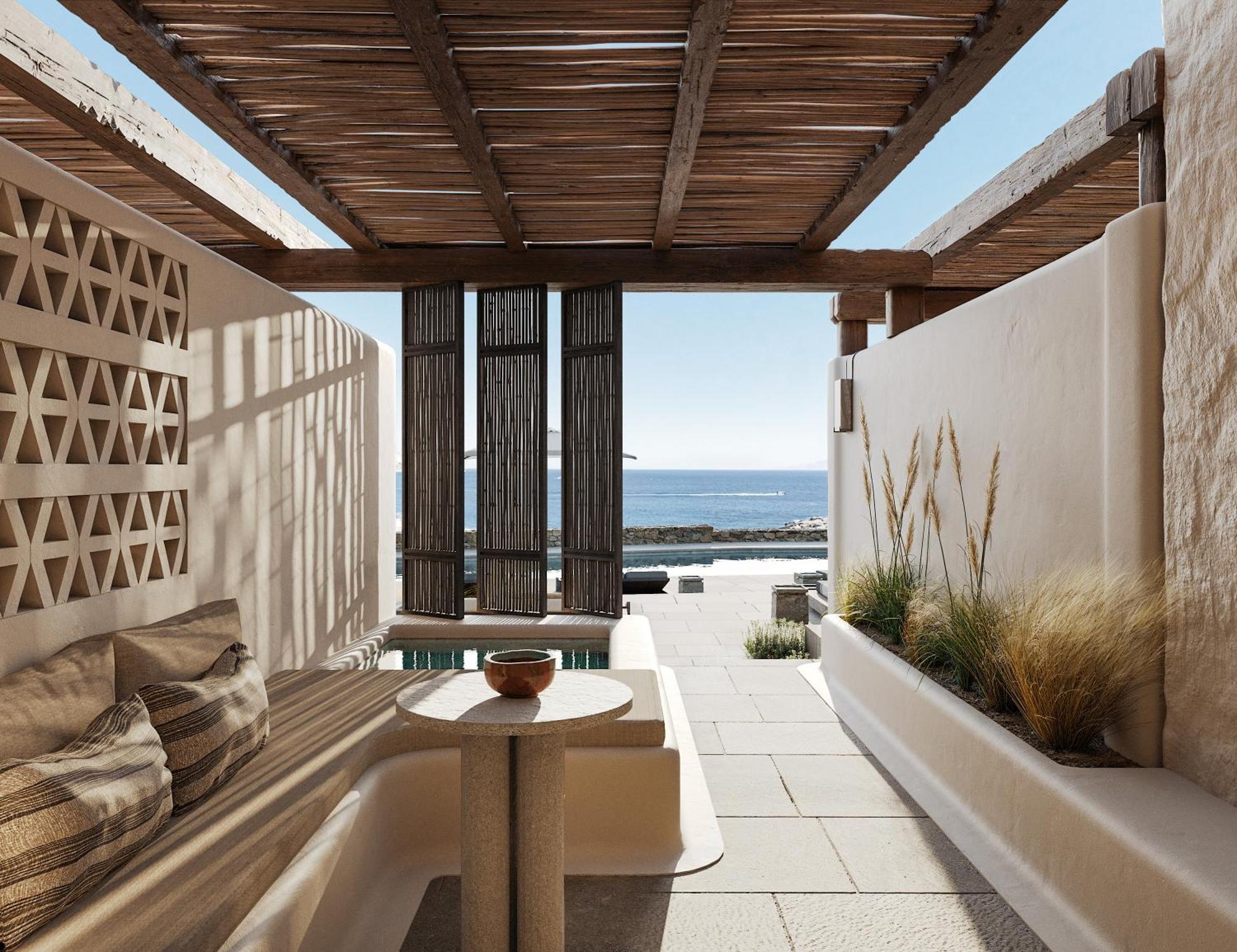 Kalesma Mykonos Hotel Орнос Стая снимка